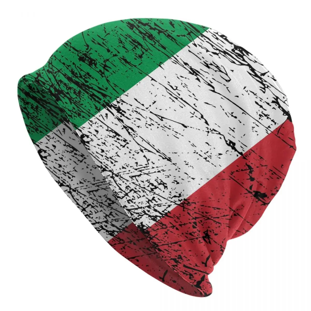 

Italia Italy Cap Italian Flag Hip Hop Adult Outdoor Skullies Beanies Hat Spring Warm Dual-use Bonnet Knit Hat