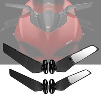 2pcs motorcycle mirrors modified wind wing adjustable rotating rearview mirror for honda cbr250r cbr300r cbr500r cbr600r cbr650r