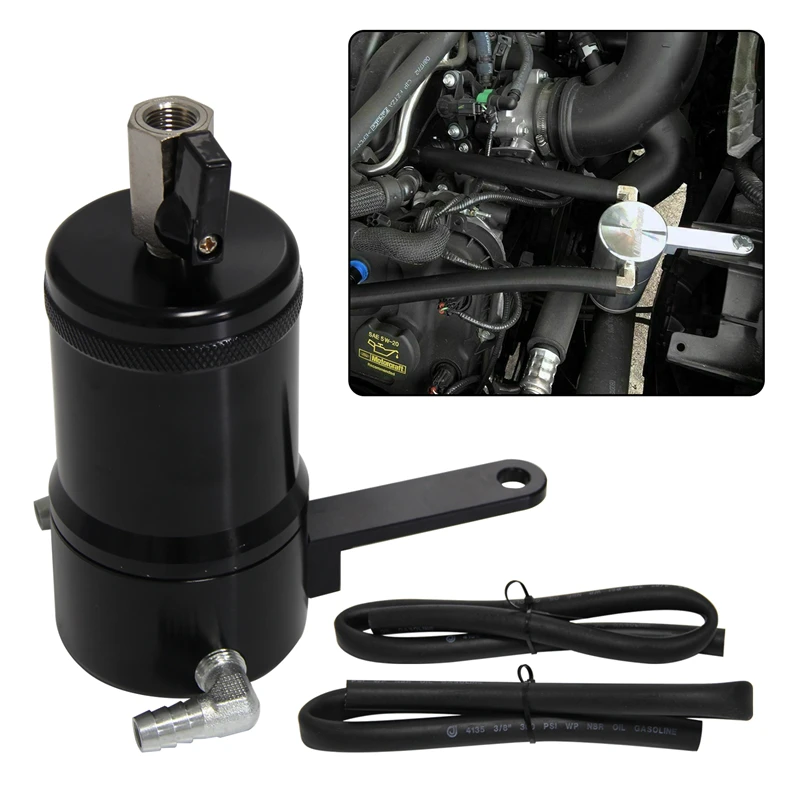

Oil Catch Can Reservoir Tank Billet For 11-17 Ford EcoBoost F-150 5.0L