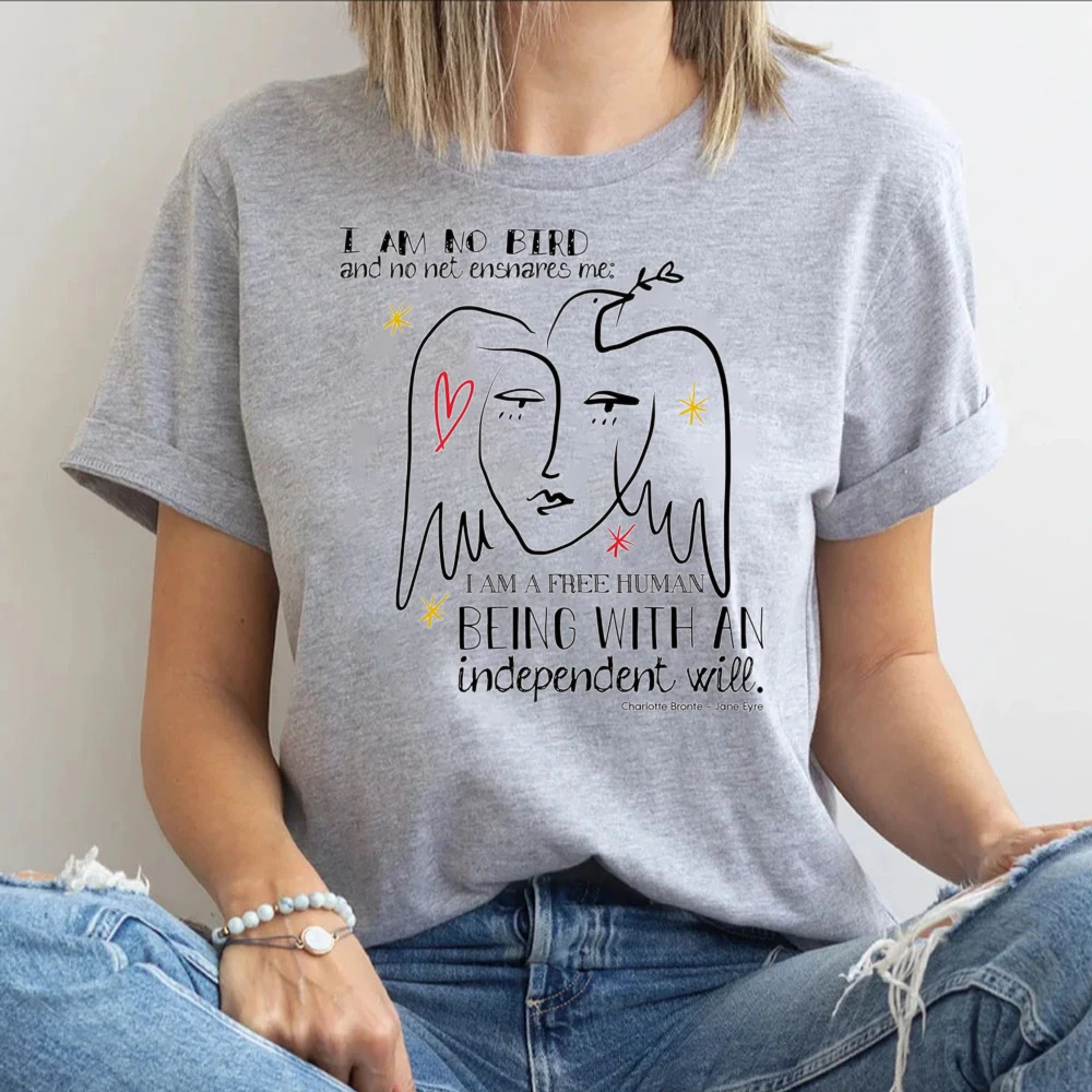 Женская одежда I Am No Bird and Net Ensnares Me Jane Eyre женская футболка с коротким рукавом