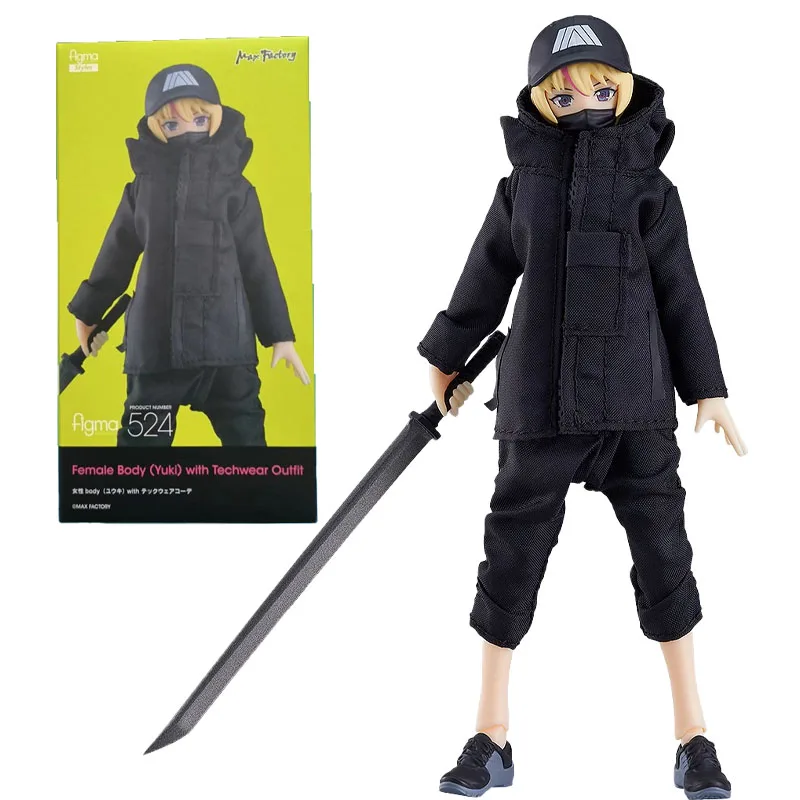 

Max Factory Figma стили 524 женское тело Yuki стили Функциональная одежда Techwear Аниме фигурки коллекционные экшн-игрушки подарки