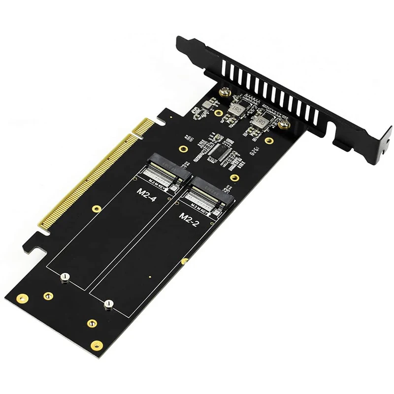 

JEYI Ihyper M.2 X16 TO 4X NVME PCIE3.0 GEN3 X16 TO 4XNVME RAID CARD PCI-E VROC CARD RAID Hyper M.2X16 M2X16 4X X4 Nvmex4 RAID