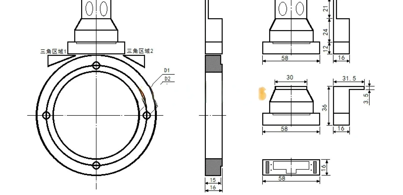 Головка датчика магнитного кольца Baoji TK36 GSK980T шпиндель Tengda BM88 1024 3840