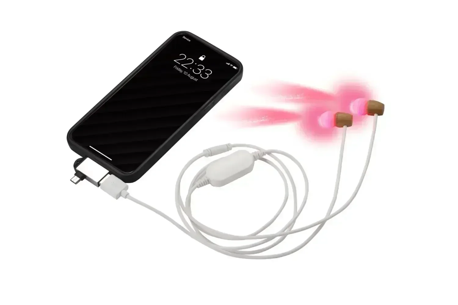 Tinnitus Treatment Ear Laser Therapy Relieving Hearing Loss Treat Deafness Earache Pain Ringing 650nm Red Light Earplug