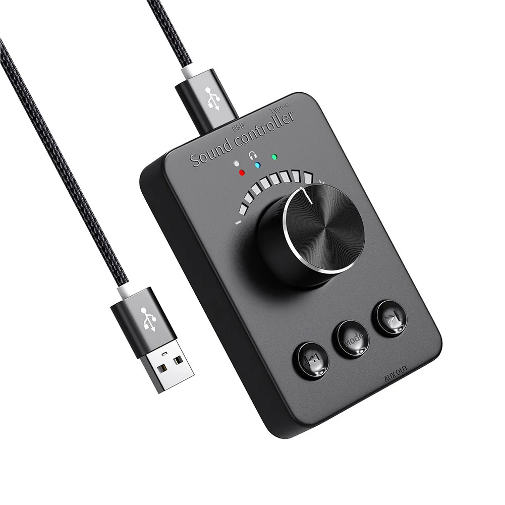 

5.1 External Multimedia Computer Volume Controller Volume Control Adjust Knob 3 Modes Bluetooth-compatible