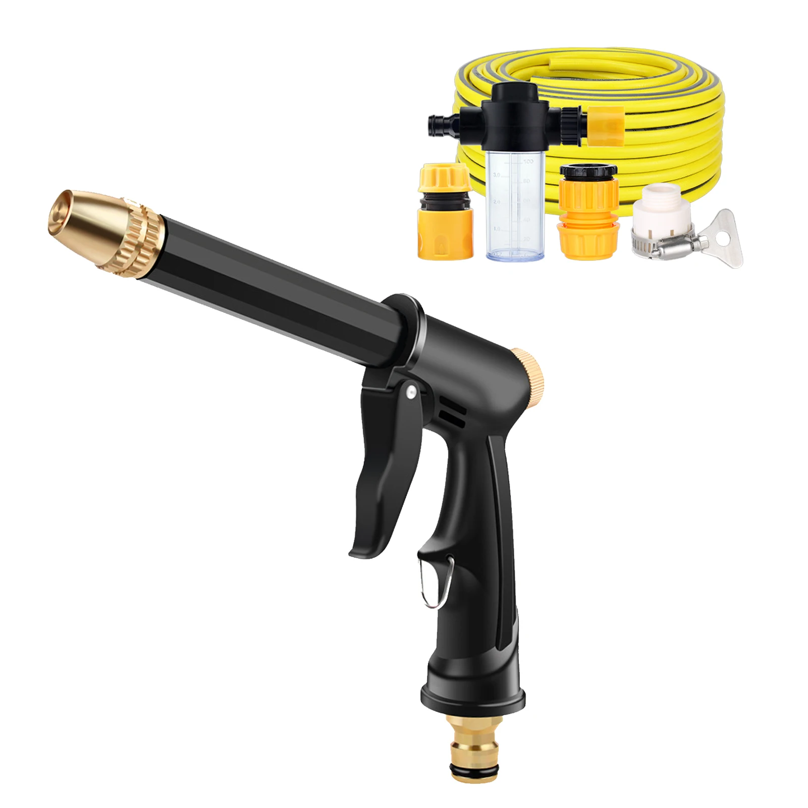 

Water Hose Nozzle Water Hose Nozzle With Non-slip Ergonomic Grip Garden Hose Sprayer Prevent Leakage Different Watering Patterns