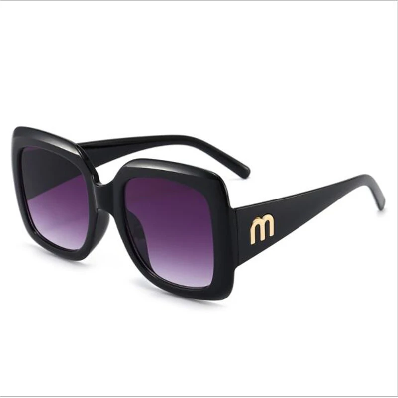 

Очки солнцезащитные женские в стиле ретро, роскошные брендовые винтажные дорожные солнечные очки в большой квадратной оправе