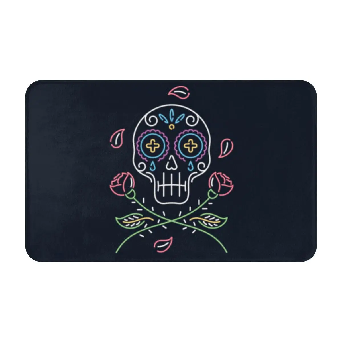 

Skeleton Rose Create A Cozy Ambiance Non-Slip Play Mats Suitable For Bedrooms Living Rooms Outdoor Use Skin-friendly