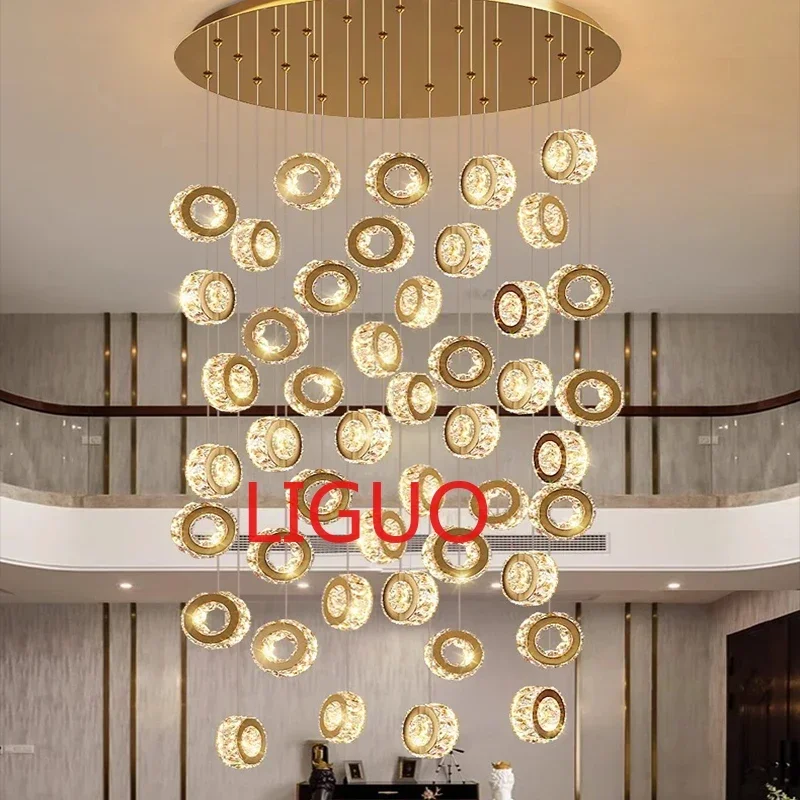 Современная Подвесная лампа для дома подвесные светильники лестницы гостиной