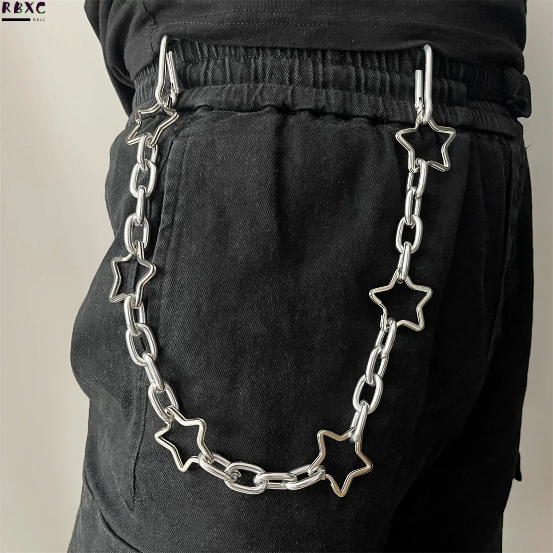 

New Star Love Metal Pantschain Men Women All-match Fashion Hip-hop Clothing Accessories Waistchain Hot Girl Trendy Boy Bodychain
