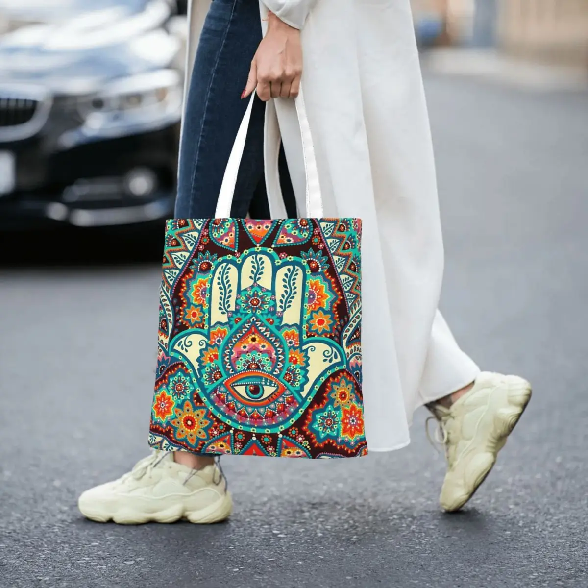 

Hamsa Women Totes canvas handbag canvas shopping bag