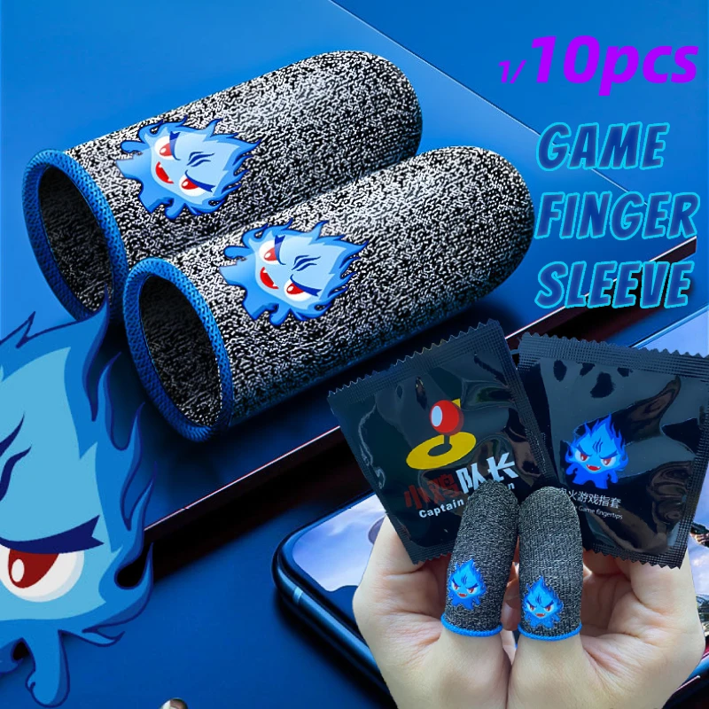 

1/10 Pairs Finger Sleeves for PUBG Mobile Controller Sweatproof Sensitive Touch Screen Fingertip Cover Gloves Gaming Accessories