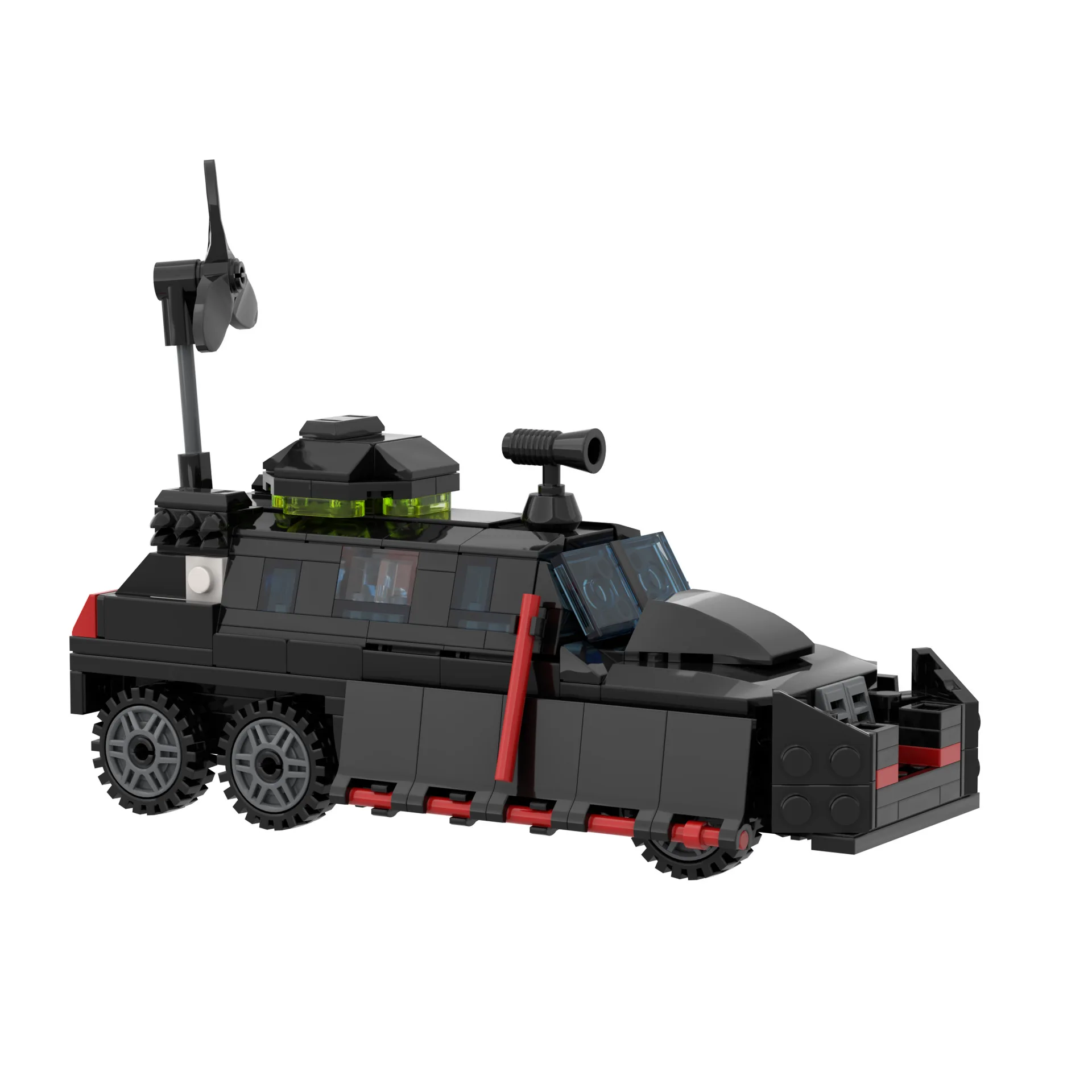 Фото Модель внедорожника-перехватчика торнадо Storm Destroy Parking Lot Chaser MOC TIV 2 с пусковой установкой, конструктор №5