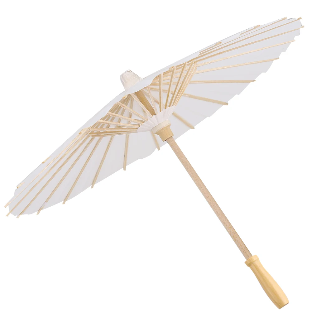 

White Color Paper Decorative Umbrella Parasol Wedding Bridal Party Decor Photo Prop (60cm) Paper Paper Paper Paper Paper Paper