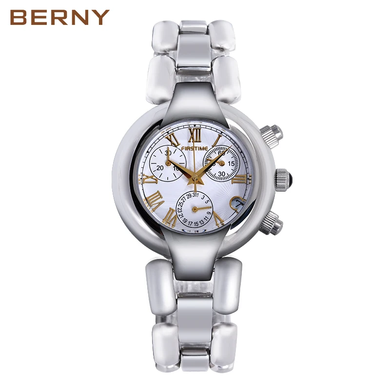 Berny Quartz Relogio Feminino Women's Watches Ladies  Auto Date Chronograph Waterproof Design Gift Wristwatch Luxury Fashion enlarge