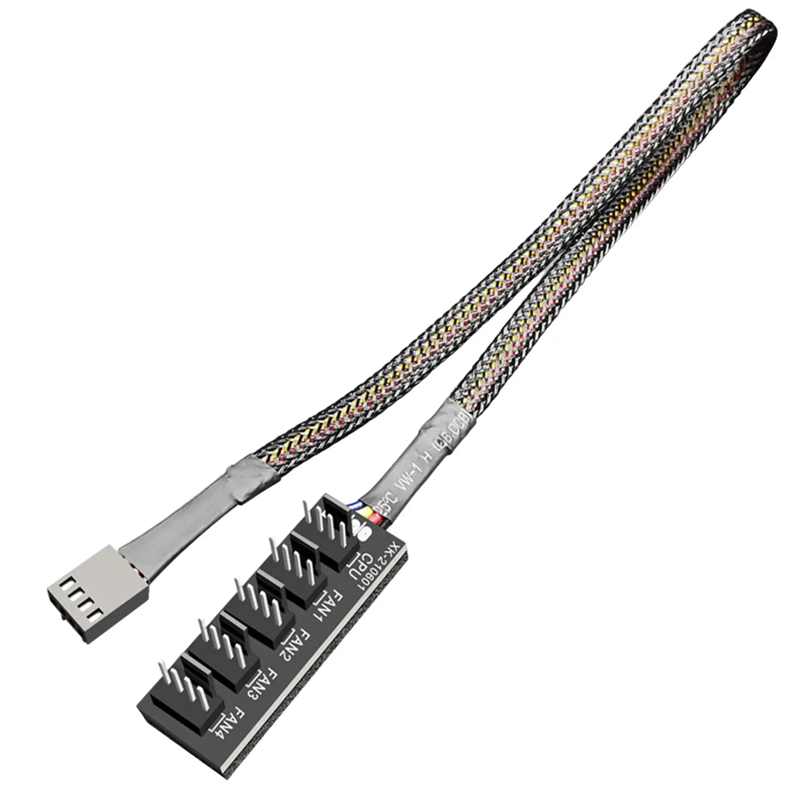 33.5cm 1 to 5 4-Pins TX4 PWM CPU Cooler Fan Splitter | PC Hardware Cables & Adapters