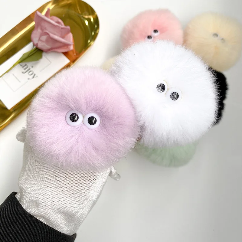 Universal Plush Cartoon Round Mobile Phone Ring Holder Phone Accessories Cellphone Bracket For IPhone Expanding Stand Phone Girp