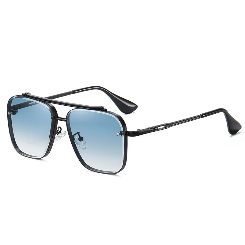 

Two Tone Large Frame Sunglasses Fashion Metal Glasses New Gradient Sunglasses Glasses Colorful
