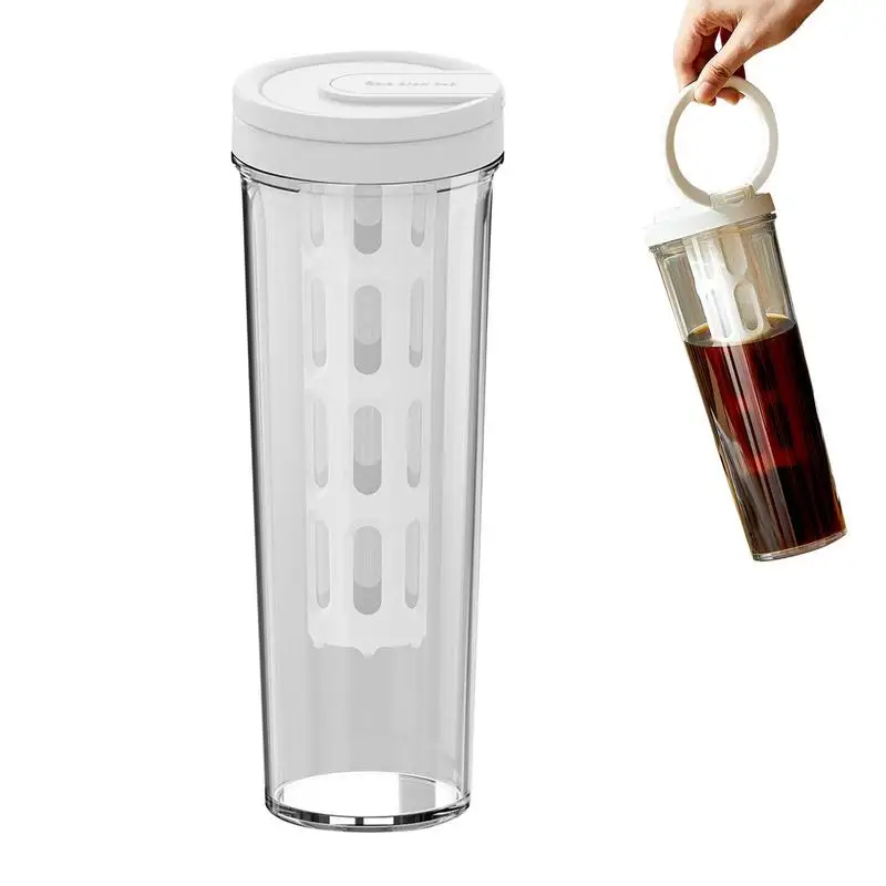 Juice Container For Fridge Water Pitcher With Lid 34 Oz Reusable Water Bottle Pitcher Juice Pitcher Milk Jar For Cold Brew