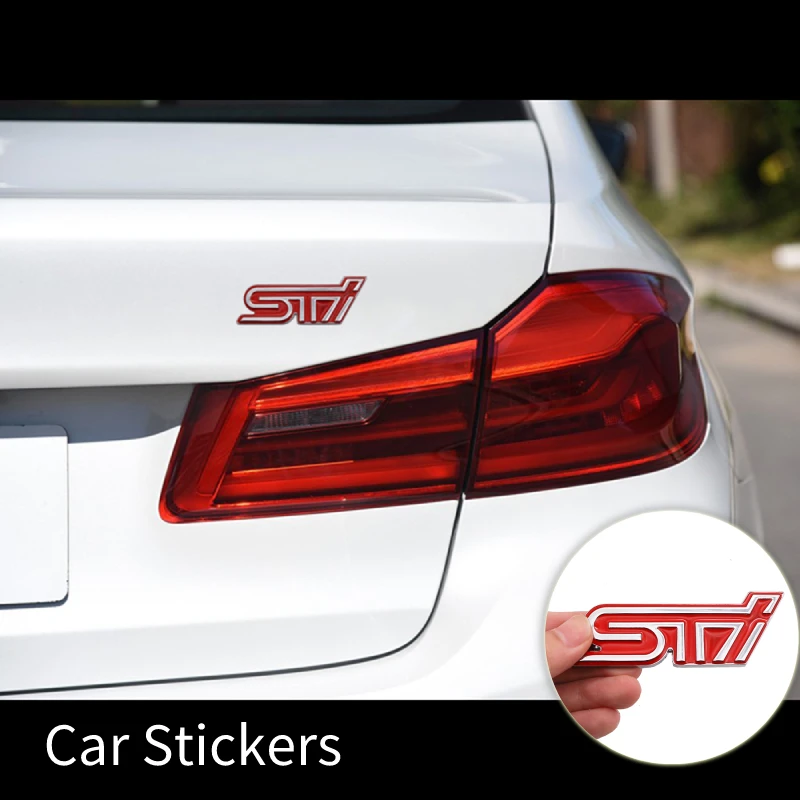 

1pc Car Styling Fashion Emblem Badge Logo Decal Metal Car Stickers For Subaru STI Legacy Forester Outback Rally WRX WRC Impreza