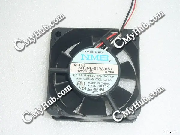 Для смартфонов 2410ML-04W-B59 L51 DC12V 0.26A 6025 6 см 60 мм 60x60x25 3Pin охлаждающий вентилятор