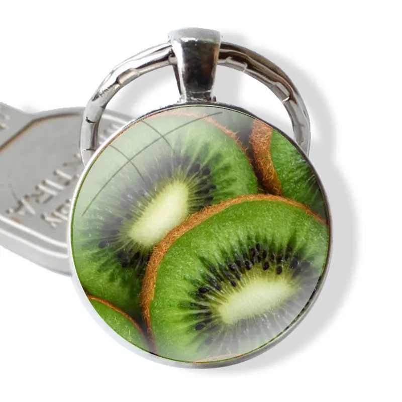 Брелок для ключей брелок подвеска киви Летние фрукты зеленый