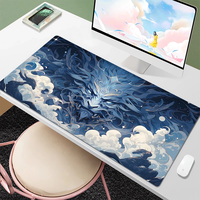 

Large Mouse Pad Gamer Desk Mat Wild Totem Pc Accessories Mousepad Anime Carpet Deskmat Cute Mousepads Table Computer Cabinet Xxl