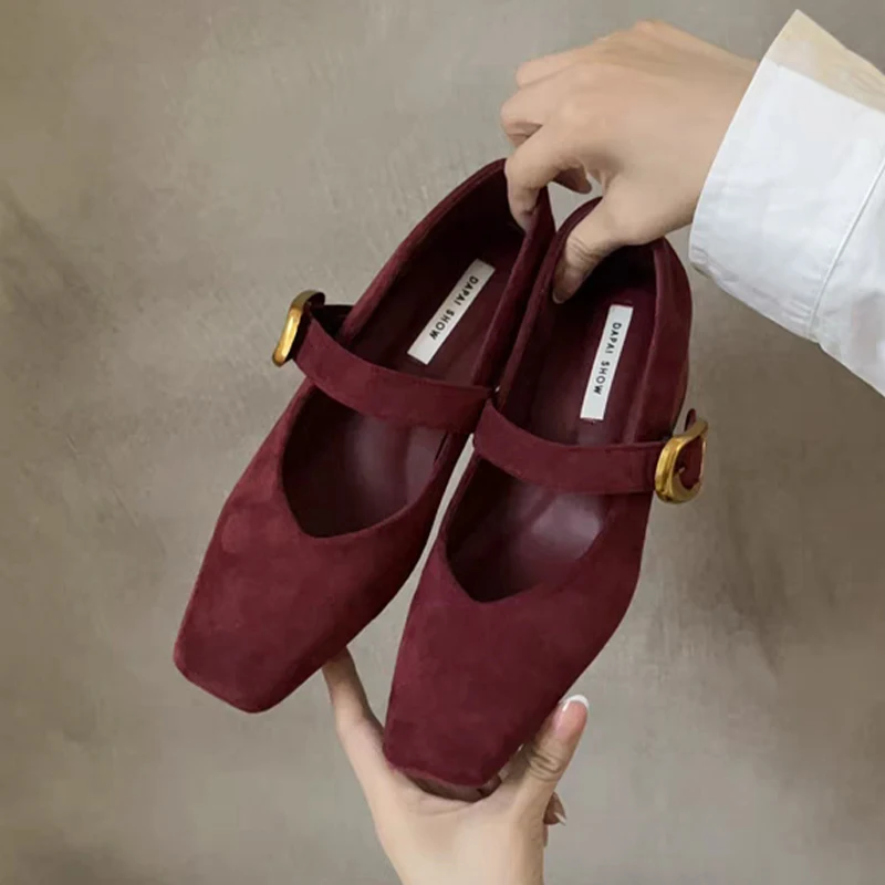 Леопардовые женские туфли Мэри Джейн с квадратным носком замшевые на среднем