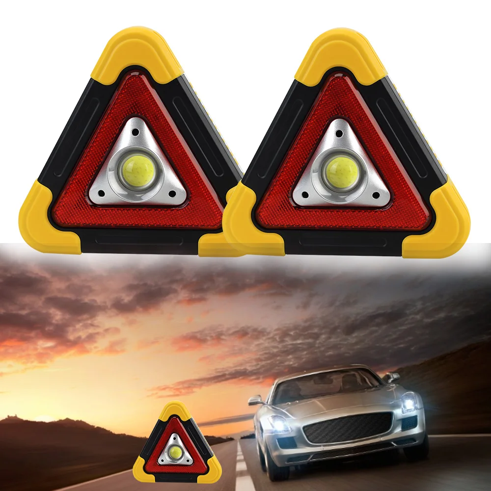 

Flashing light on hand Portable Car LED Work light Alarm lamp Road Safety Triangle Warning Sign Emergency Breakdown