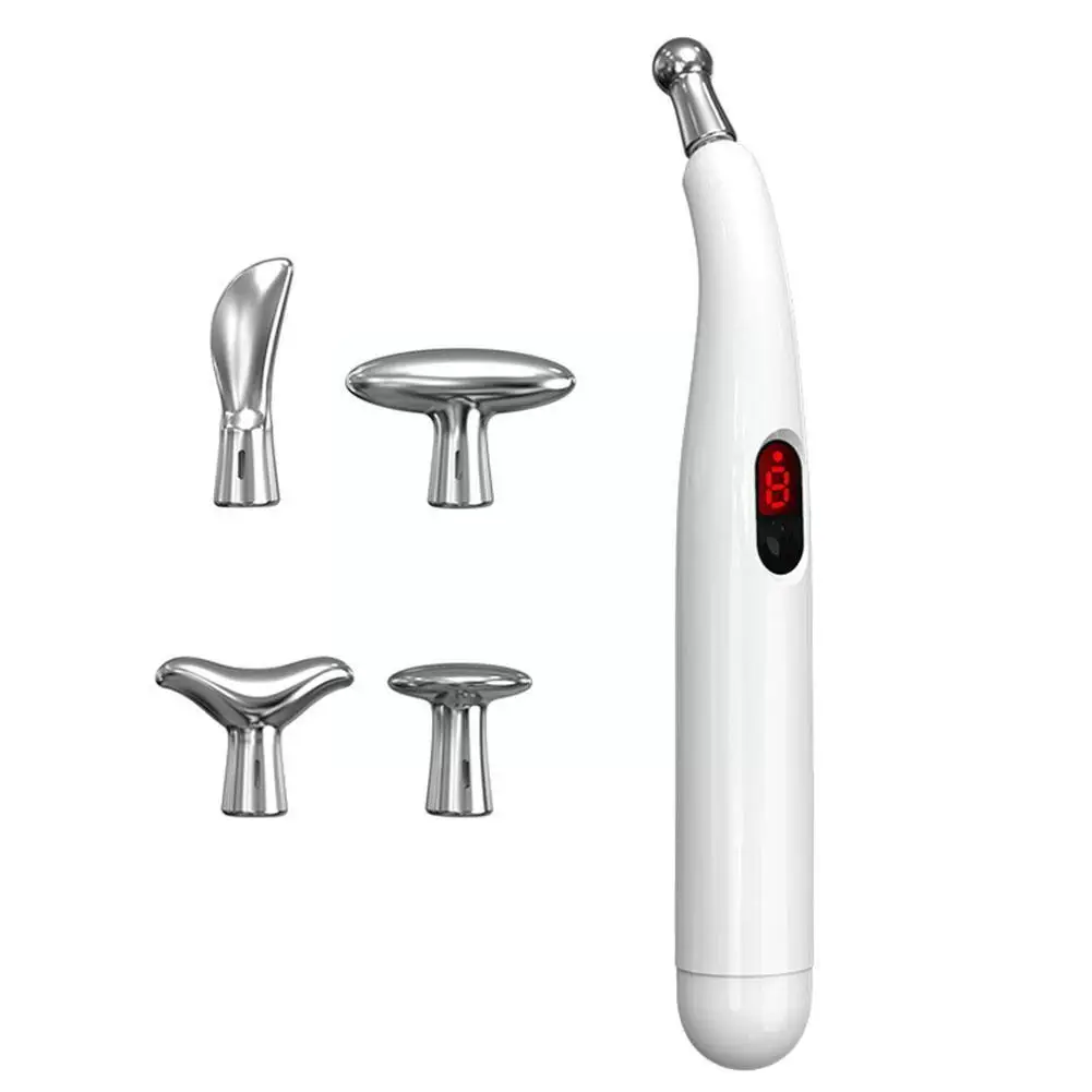 

5IN1 Electronic Acupuncture Point Pen Rechargeable Massager Pulse Microcurrent Body Massage Pen Stick Muscle Meridian Energ P1N0