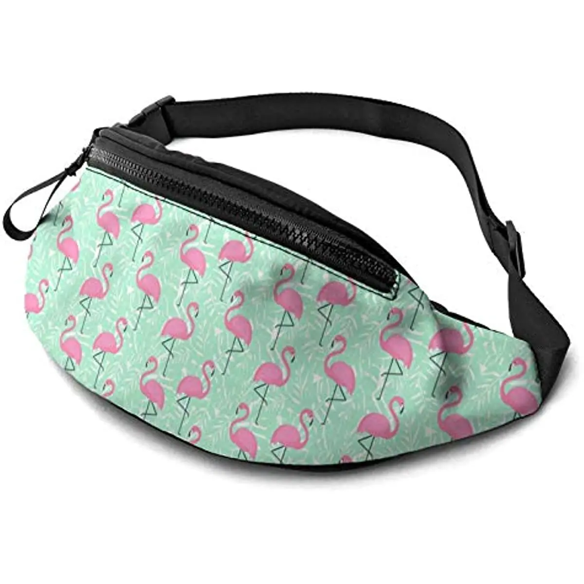 

Flamingo Fanny Pack Waist Bag with Adjustable Strap and Headphone Jack Hip Bum Bag for Man Women Outdoors Sports Hiking Running
