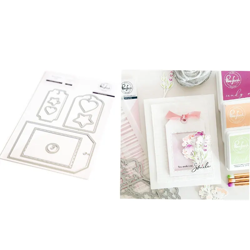 

Tag Book Star Love Heart Metal Cutting Frame Dies 2023 Newly Arrivaled Templates DIY Scrapbooking Paper Making Crafts