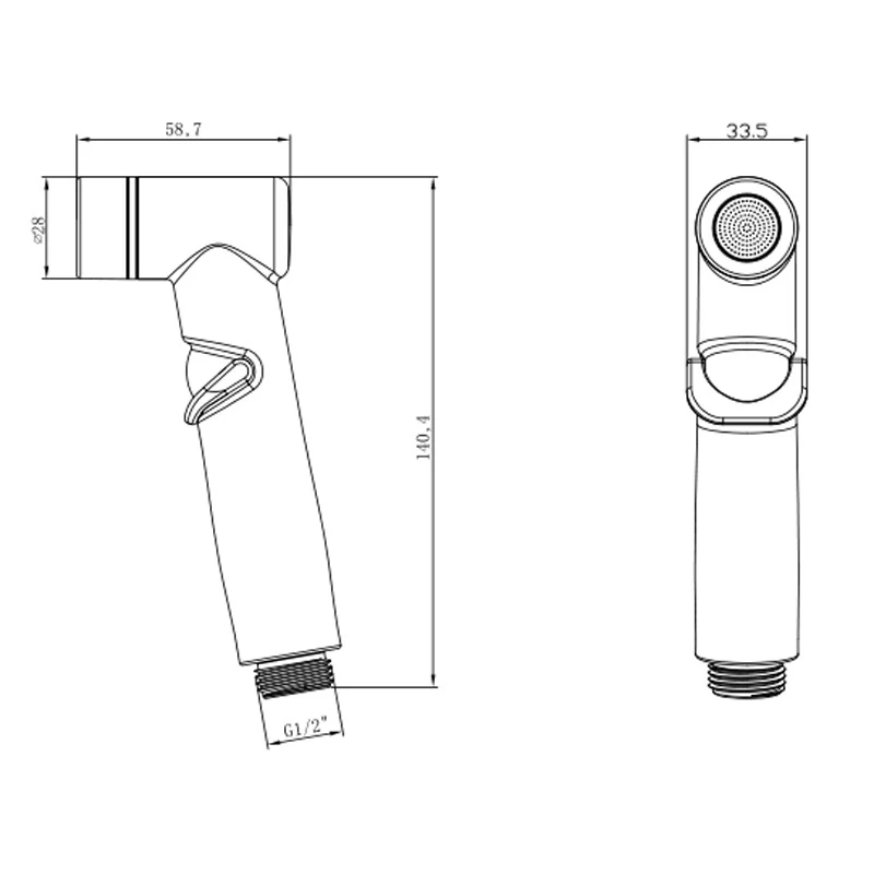 Ручной распылитель для биде и туалета насадка душа в ванную комнату