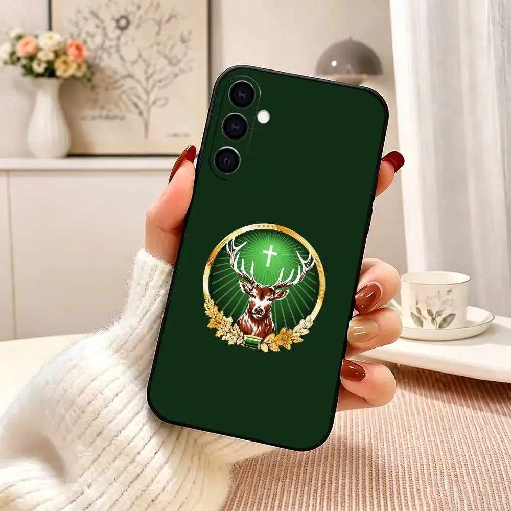 Фото Модный подарочный чехол для телефона Jagermeister, черный силиконовый мягкий чехол для Samsung Galaxy A73, A72, A71, A70, A53, A52, A51 №2