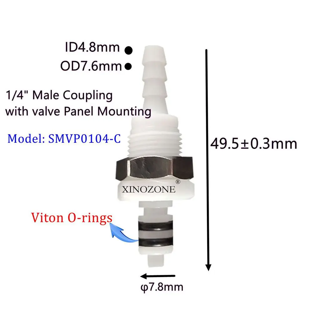 Уплотнительное кольцо Viton 1/4 дюйма Быстрый разъем с сопротивлением масла в