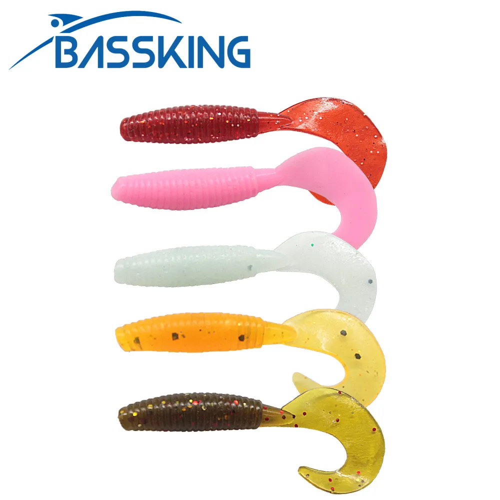 

BASSKING 20Pcs 60mm 1.75g Silicone Soft Lures Fishing Bait Freshwater Swimbait Bass Pike Wobblers Artificial Tackle Fishing Lure