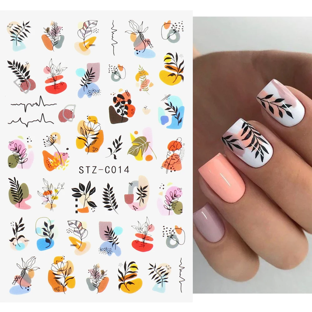 Наклейка для ногтей в виде фруктов папайя и питайя летние 3D тропические Слайдеры