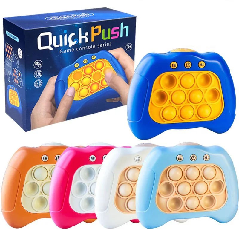 

Children Pop Press It Game Fidget Toys Pinch Sensory Quick Push Handle Game Squeeze Relieve Stress Decompress Montessori Toy