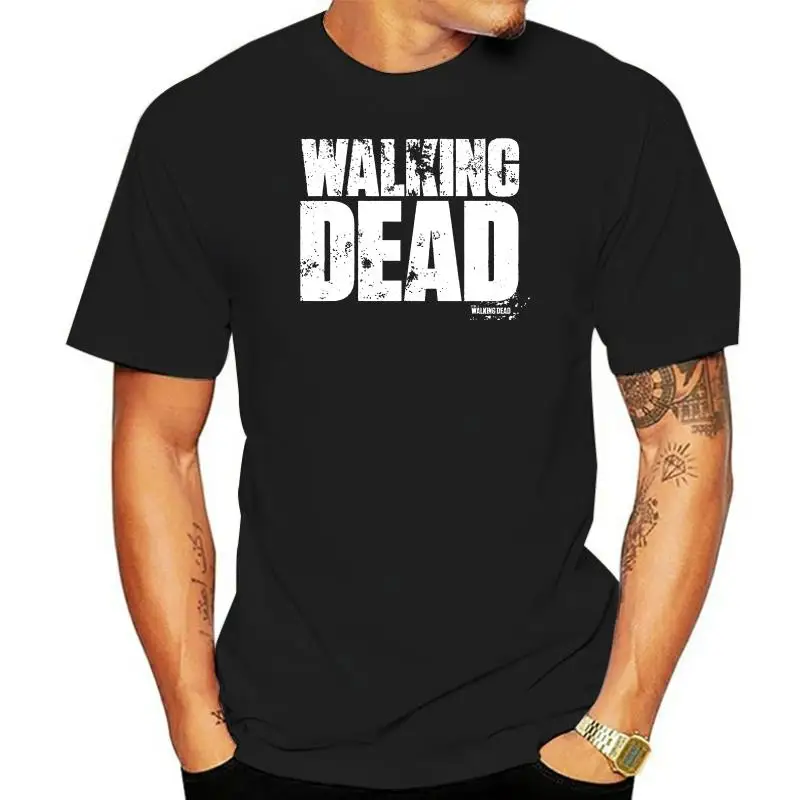 อย่างเป็นทางการ Walking Dead Splatter เสื้อยืด TV Series Zombie Apocalypse พัดลม Merch ผ้าฝ้าย Kado Keren บุคลิกภาพ Tee เสื้อ