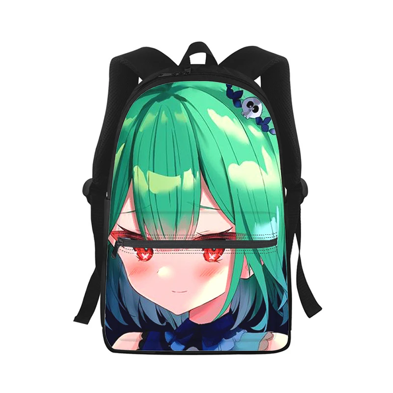 Uruha Rushia Men Women Backpack 3D Print Fashion Student School Bag Laptop Backpack Kids Travel Shoulder Bag