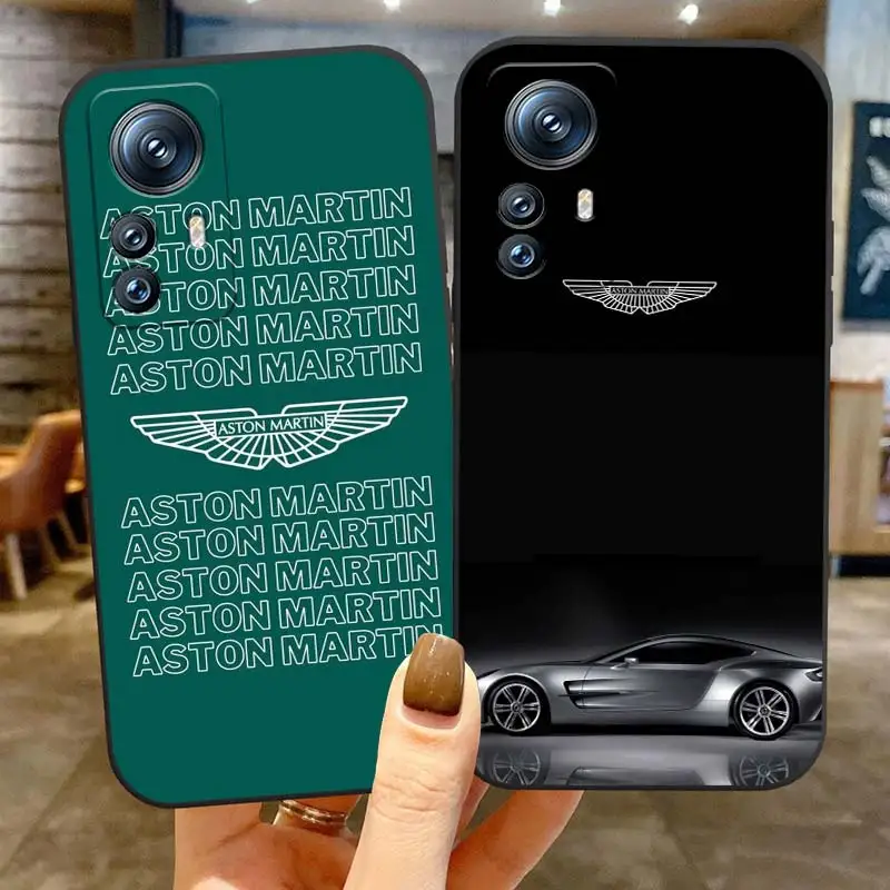 

Luxury Aston Martin Car Logo Phone Case For Xiaomi Mi 13 12T 12S 12X 12 11 11T 11i 10T 10 9 8 Pro Lite Ultra 5G Black Cover