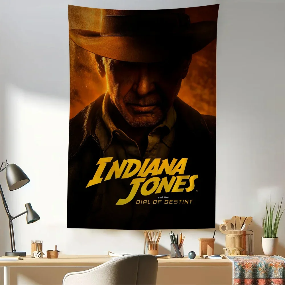 Крупный настенный гобелен с принтом Индиана Джонс подвесной Таро хиппи