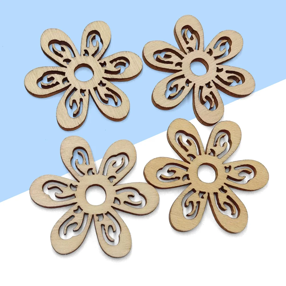 

Wood Wooden Craft Flower Cutouts Crafts Unfinished Ornaments Shapes Diy Supplies Rustic Decoration Slices Scrapbooking Discs