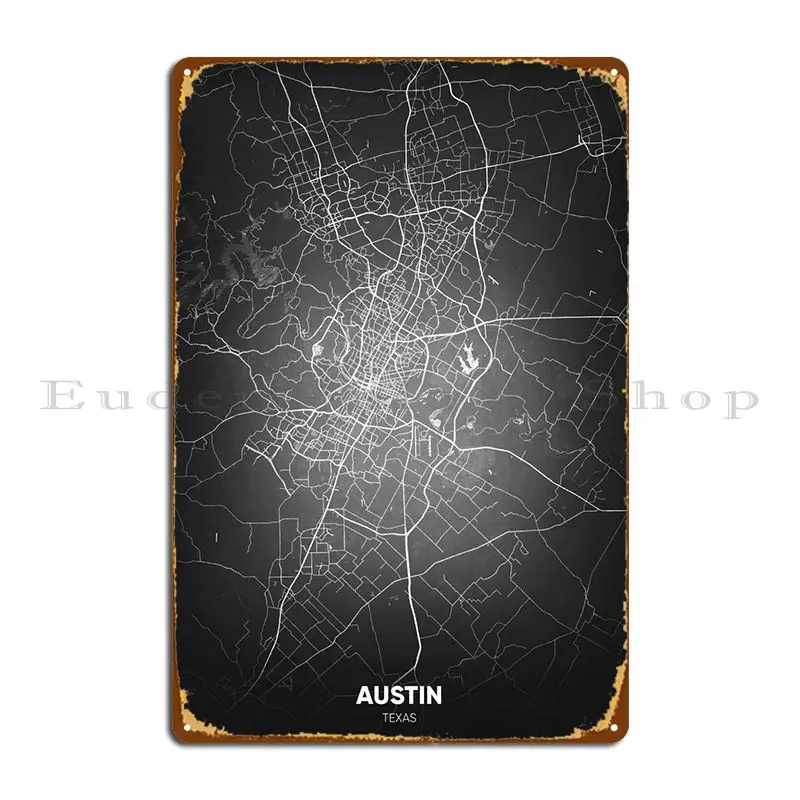 

Остин, Техас, металлический плакат, Киноклуб, классический оловянный плакат