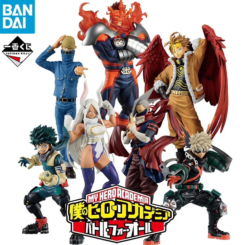 

Фигурки героев аниме BANDAI Ichiban KUJI My Hero моя геройская академия, Топ 5, экшн-фигурки из аниме стремур таками кейго мидория изюку бакуг катсуки