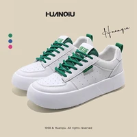 huanqiu sneakers spring 2022 new versatile thick bottom casual white womens korean bread sports running shoes womens shoes