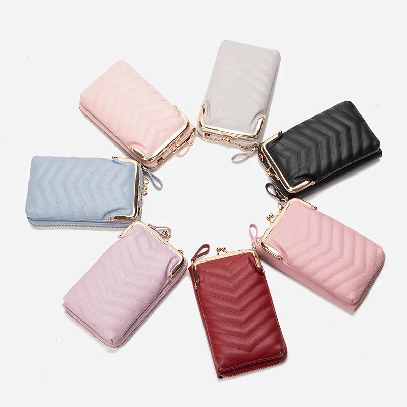 Women Clip Soft Leather Wallets Touch Screen Cell Phone Purse Crossbody Shoulder Strap Handbag for Female Cheap Women's Bags cc 3 Women Clip Soft Leather Wallets Touch Screen Cell Phone Purse Crossbody Shoulder Strap Handbag for Female Cheap Women's Bags cc 3