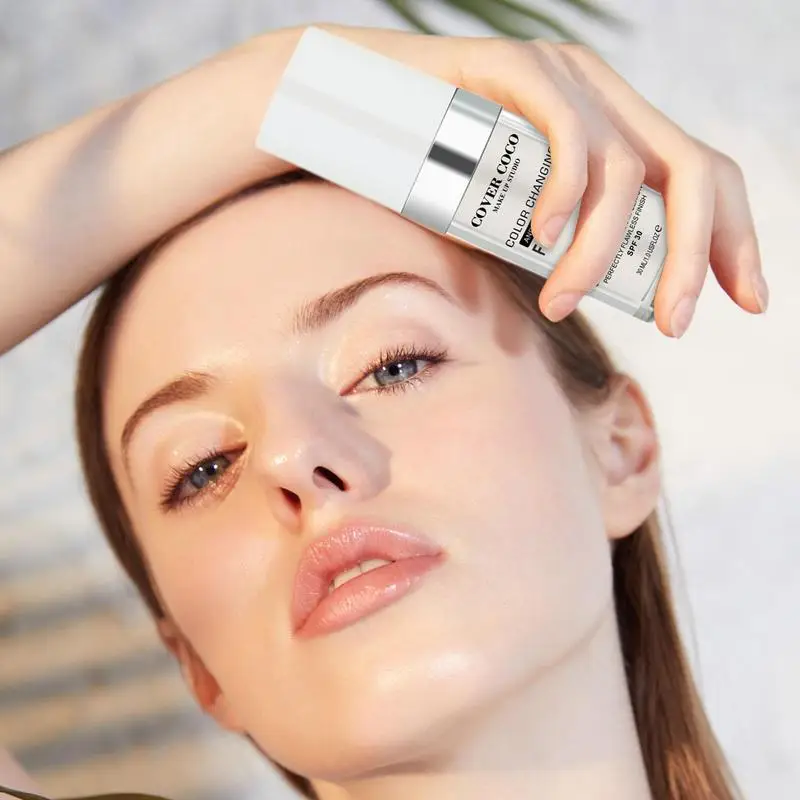 Сменяющий цвет консилер 30 мл меняющий теплый тон кожи основа SPF для макияжа