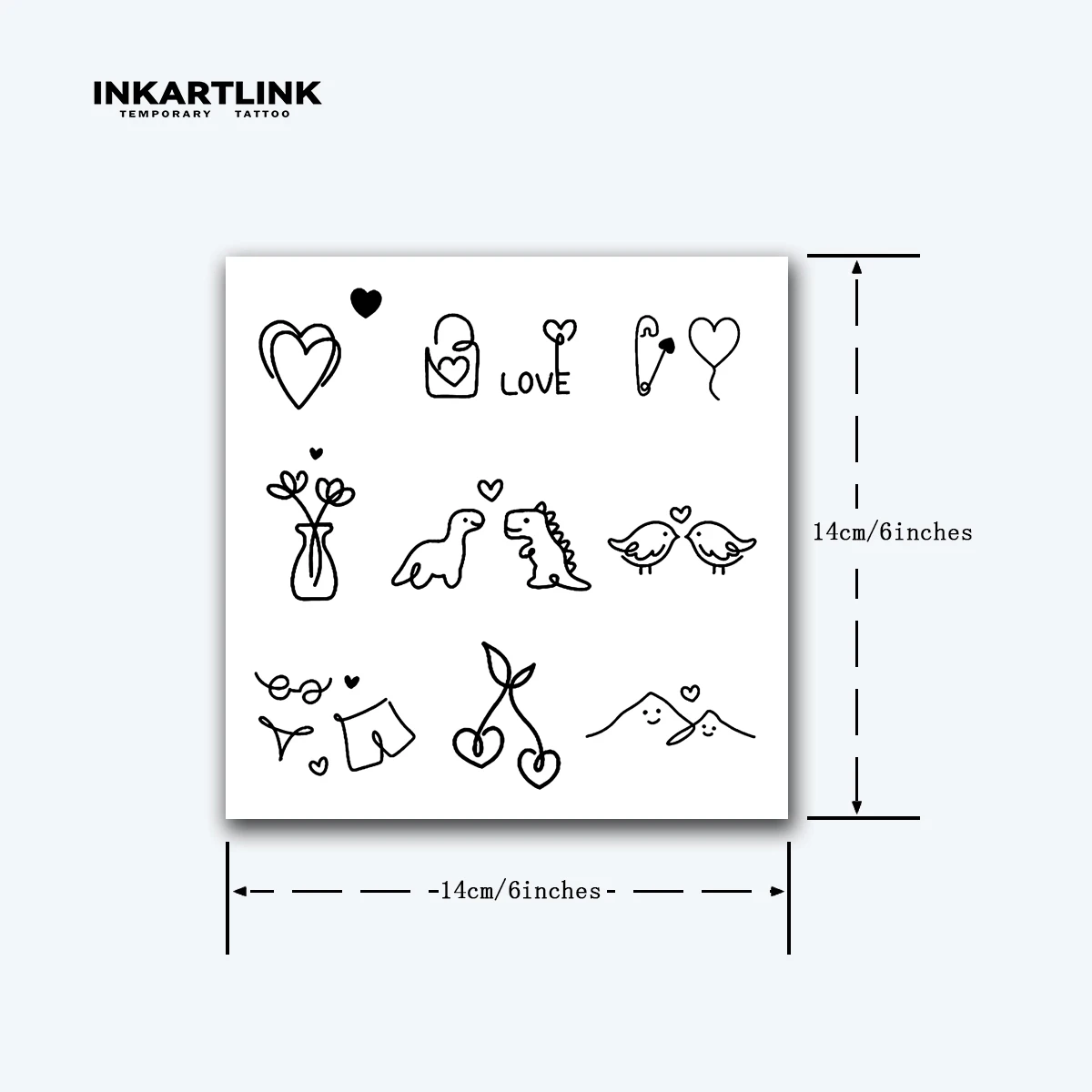 Простая временная татуировка-наклейка водонепроницаемая похожая в постоянный