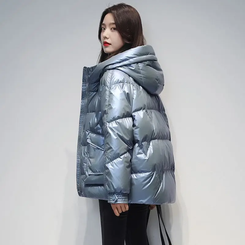 2023 New Winter Jacket Parkas Women Coat Hooded Overcoat Female Jacket Parka Thick Warm Cotton Padded Outwear Pockets S49